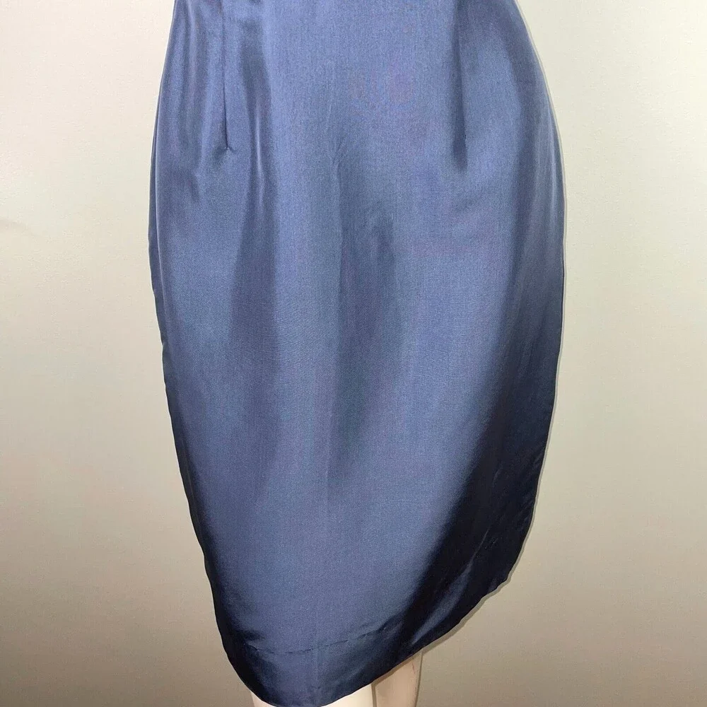 NWT J Crew Alexia Strapless Silk A Line Pebble Blue Dress New Cocktail Formal 2